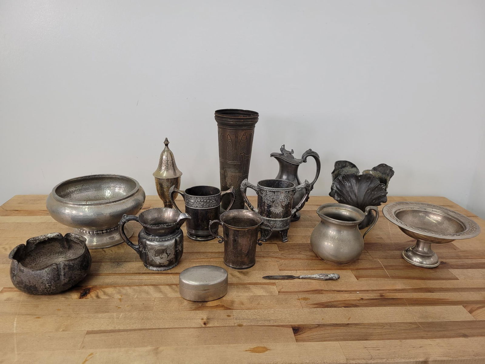 Estate Found Grouping of Silver Plate - Lot #1 (1 of 20)