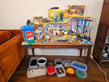 Large Early 1990's Estate Grouping of Lego Sets w/ Boxes