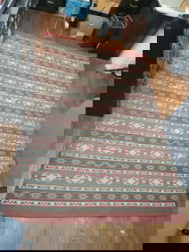 Antique Afghan Kilim Rug - 88.5"  x  59"