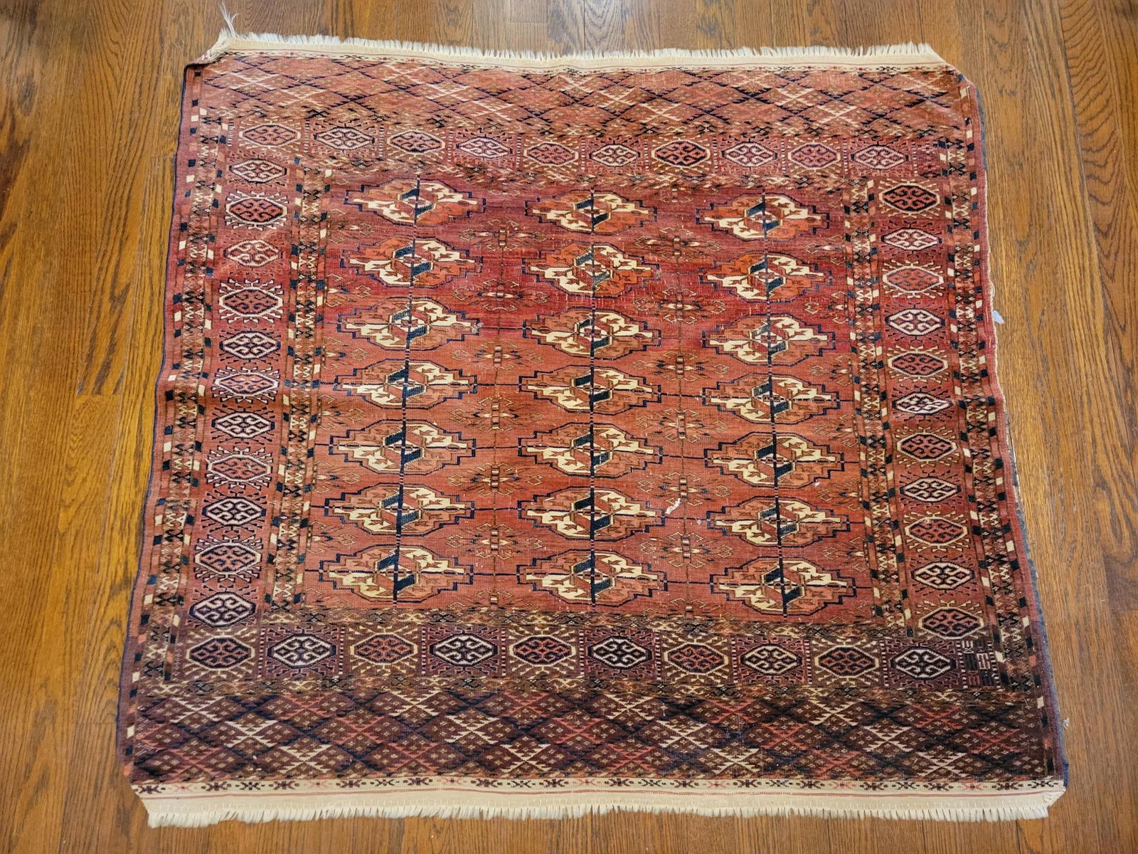 Fine Antique Wool Turkmen Tekke Ensi Rug (1 of 8)