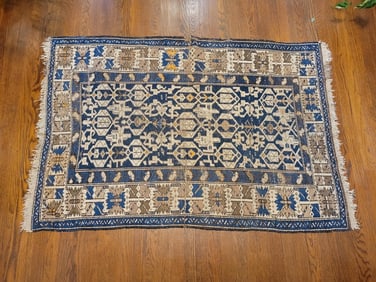 Handmade Early 20th C. Caucasian Kuba Rug - 1920's