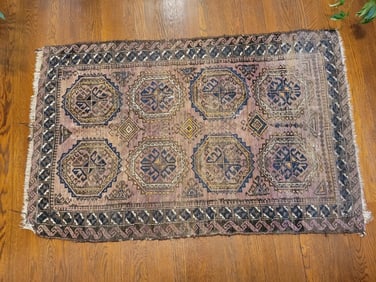 Mid-20th C. Afghan Baluch Rug