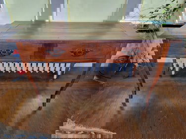 19th C. Louis XV French Provincial Style Writing Desk w/ 3 Drawers