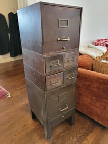 Antique Industrial Metal Shop / Filing Cabinet