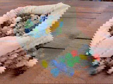 Estate Lot of Antique / Vintage Marbles - As Found