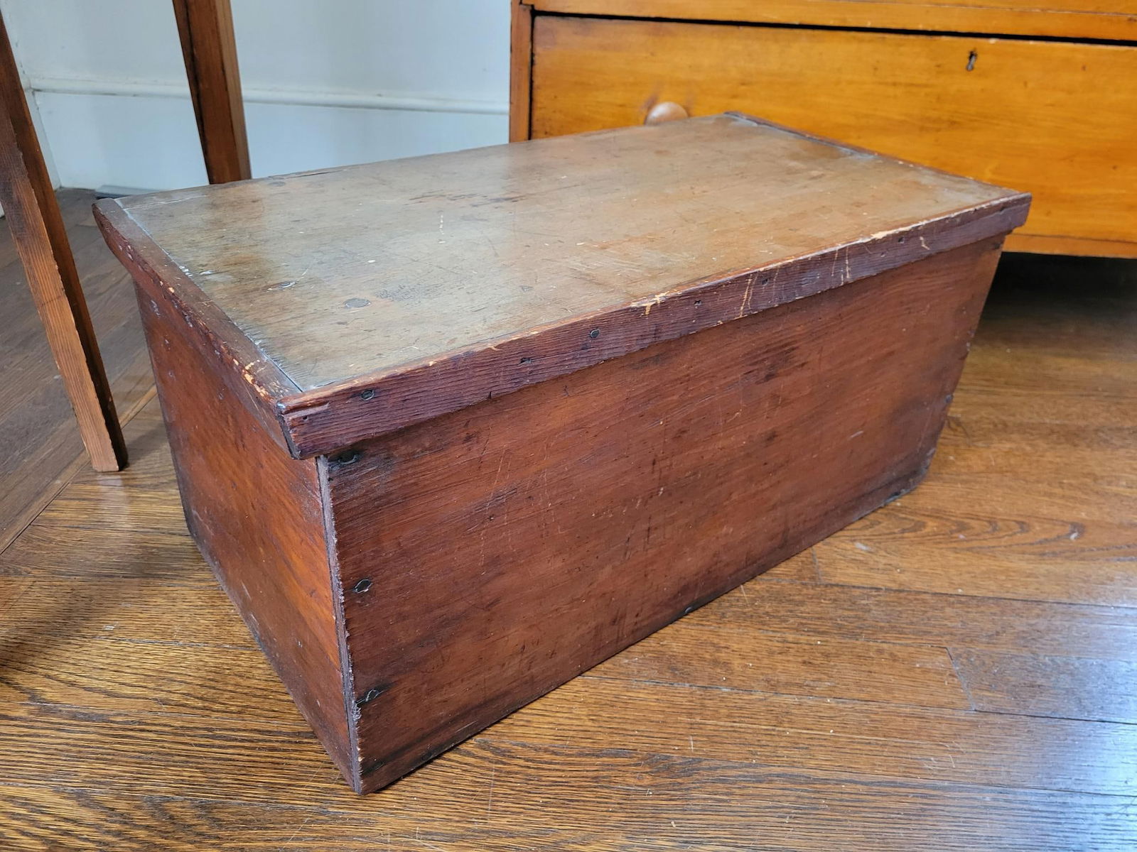 Antique 19th C. Pine Chest (1 of 11)