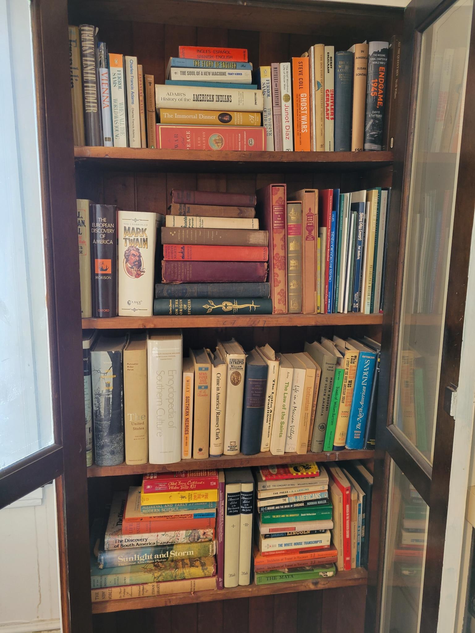 Bookcase Library Lot - Assorted Books Estate Fresh Antique & Vintage Pieces (1 of 20)