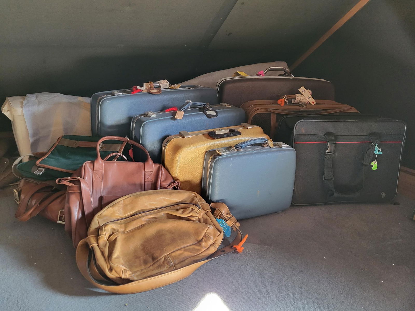Grouping of Vintage Suitcases - Attic Finds (1 of 15)