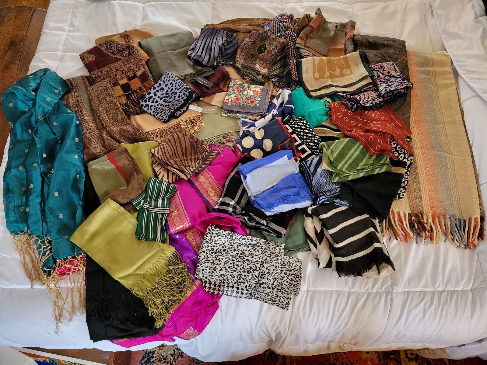 Silk Scarfs - Estate Found Assorted Grouping (1 of 11)