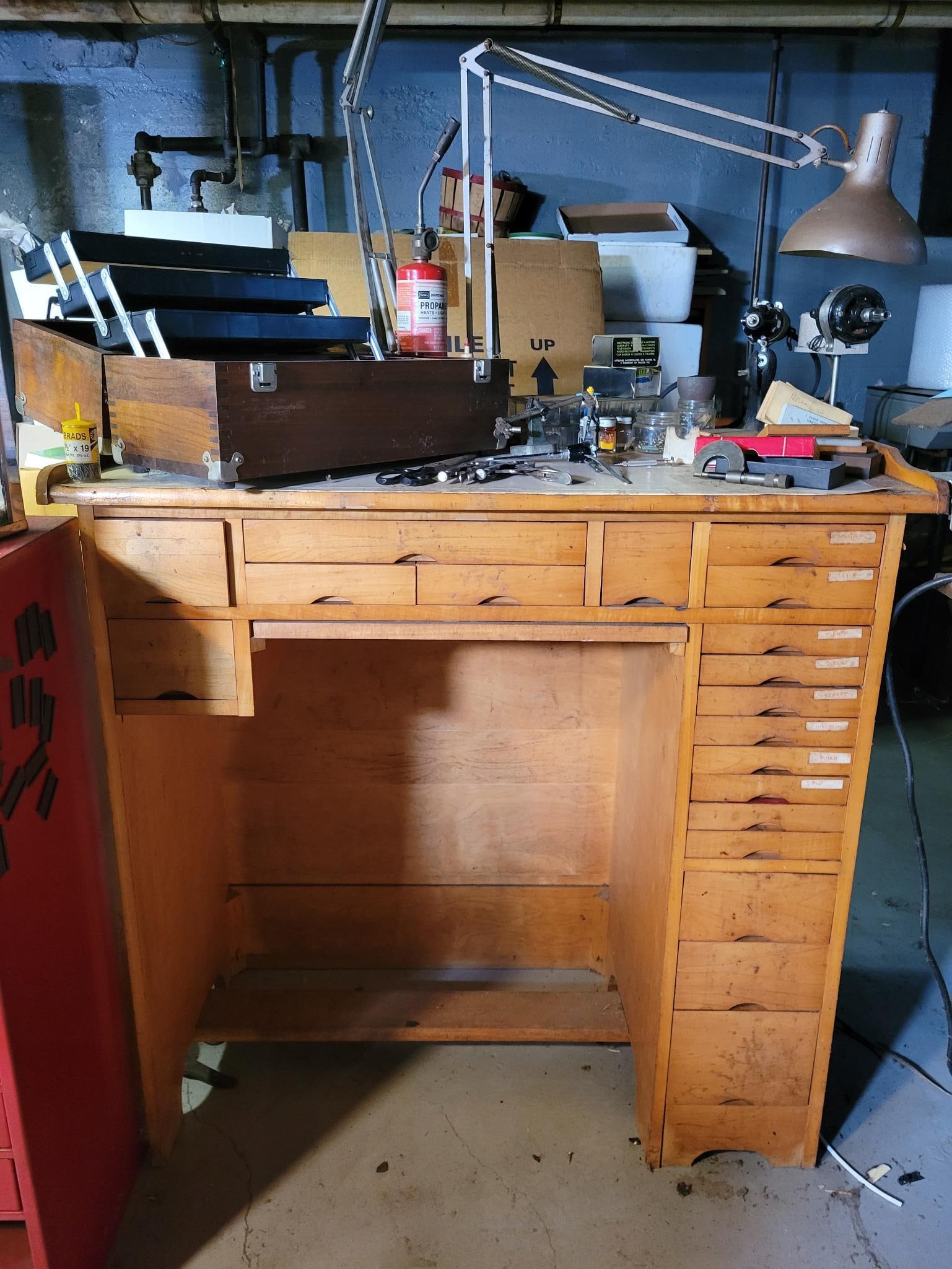 Mid-20th C. Watchmakers / Jewelers Workbench - AllCraft (1 of 20)