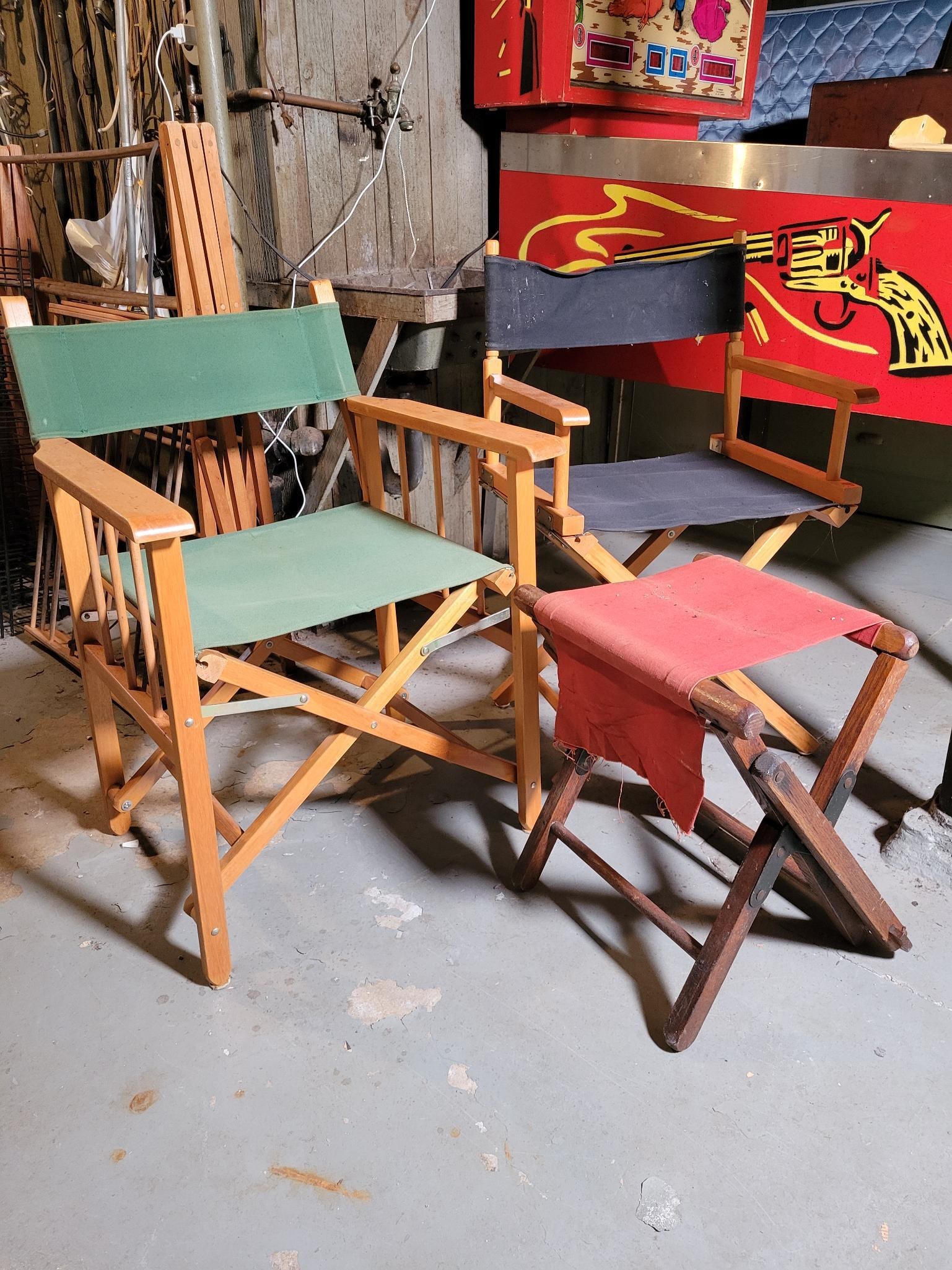 Pair of Vintage Folding "Directors" Style Chairs (1 of 20)