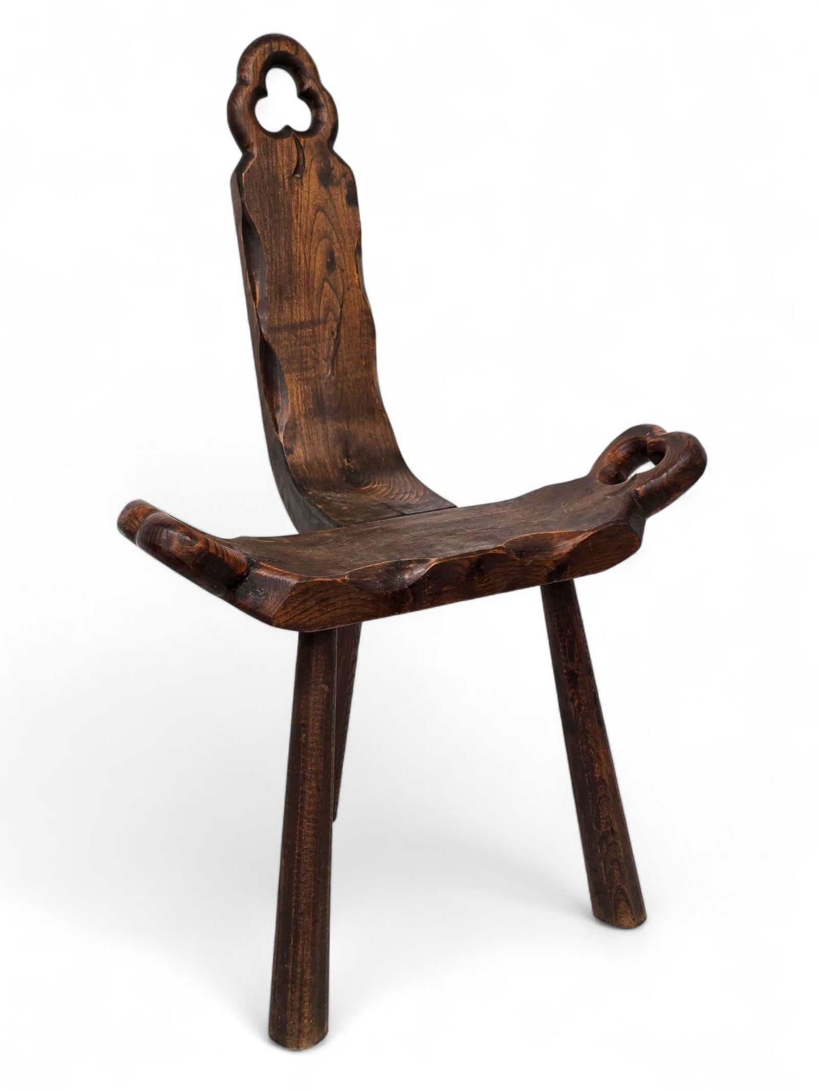 Antique Primitive Wooden Milking / Birthing Stool (1 of 10)