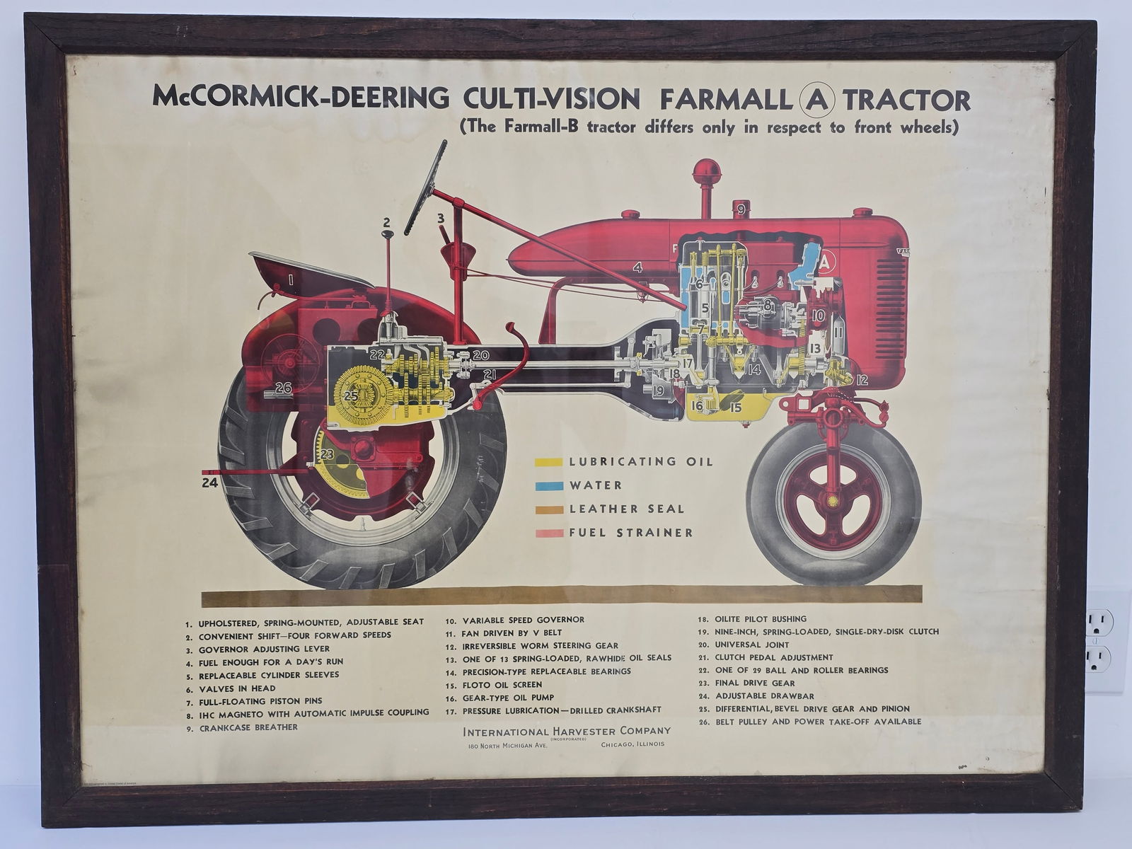 Vintage McCormick-Deering Culti-Vision Farmall-A Tractor Poster (1 of 13)