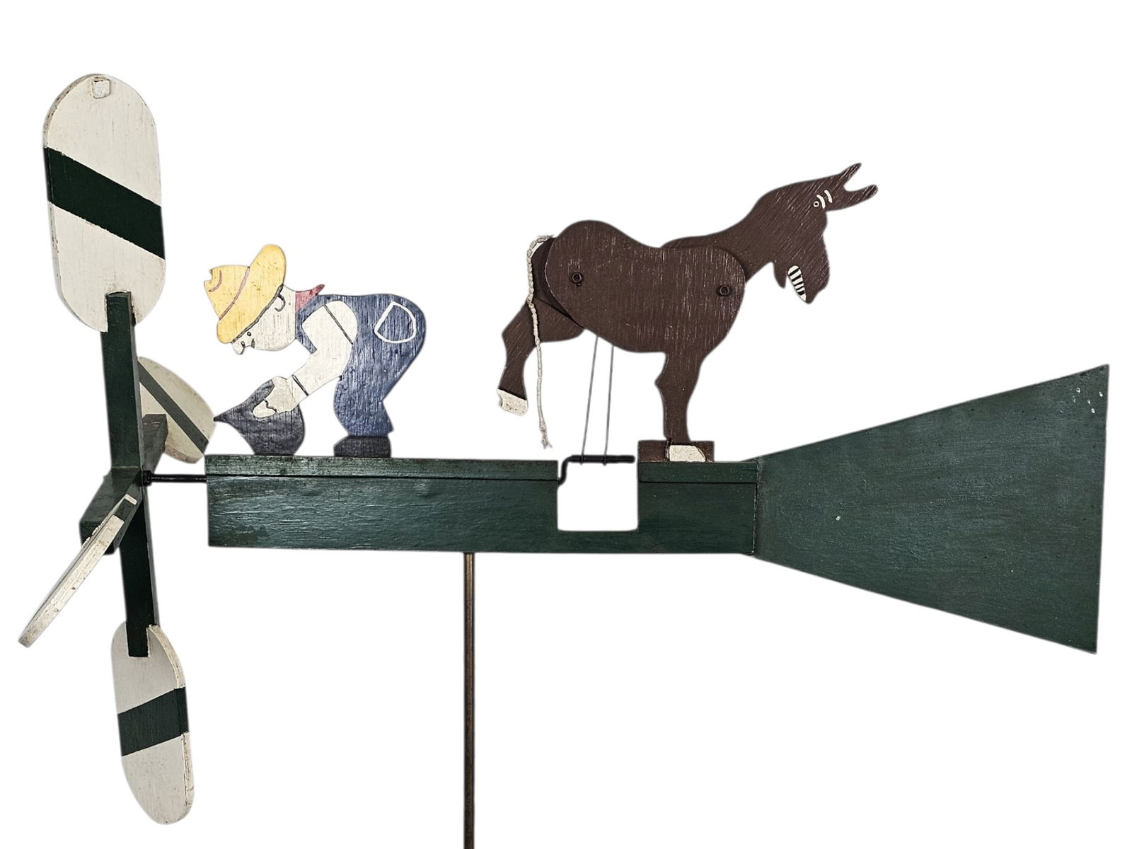 Wooden Man and Donkey Whirligig (1 of 15)