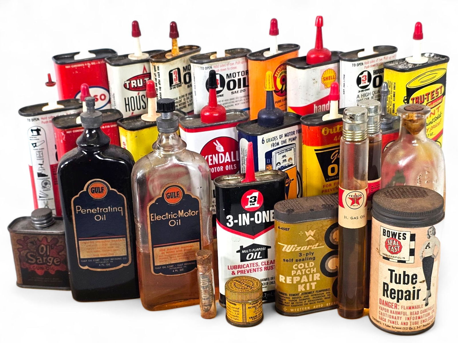 Lot of Assorted Antique & Vintage Oiler Cans (1 of 20)