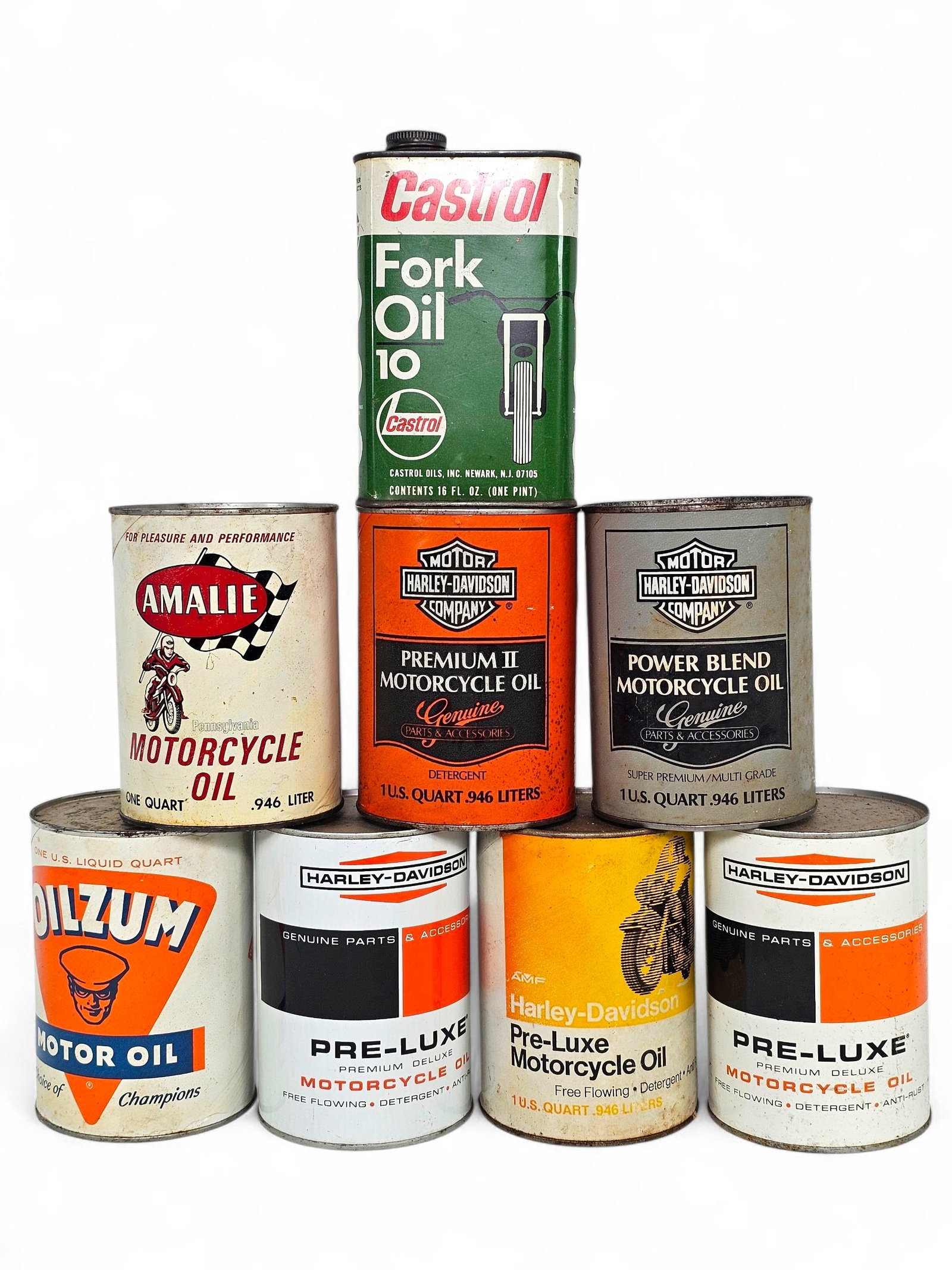 Collection of Assorted Vintage Oil Cans (Lot 9) (1 of 3)