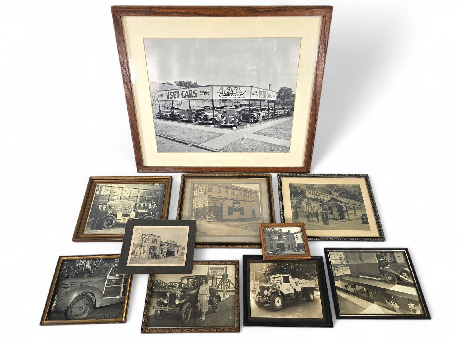 Antique Photographs of Cars, Trucks & Construction Vehicles (1 of 12)