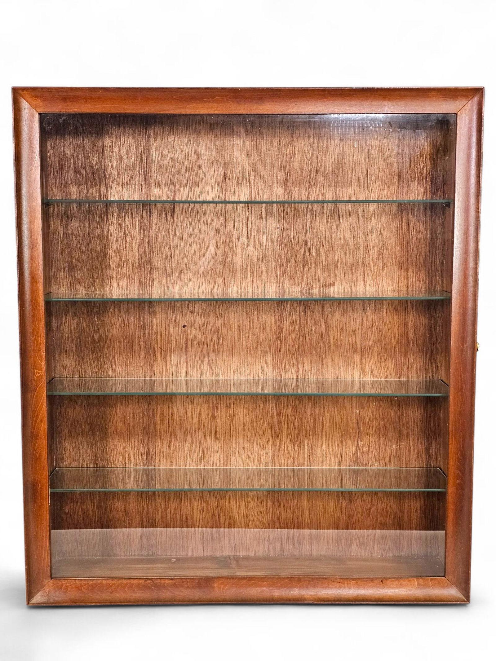 Wood & Glass Wall Mounted Display Case (1 of 9)