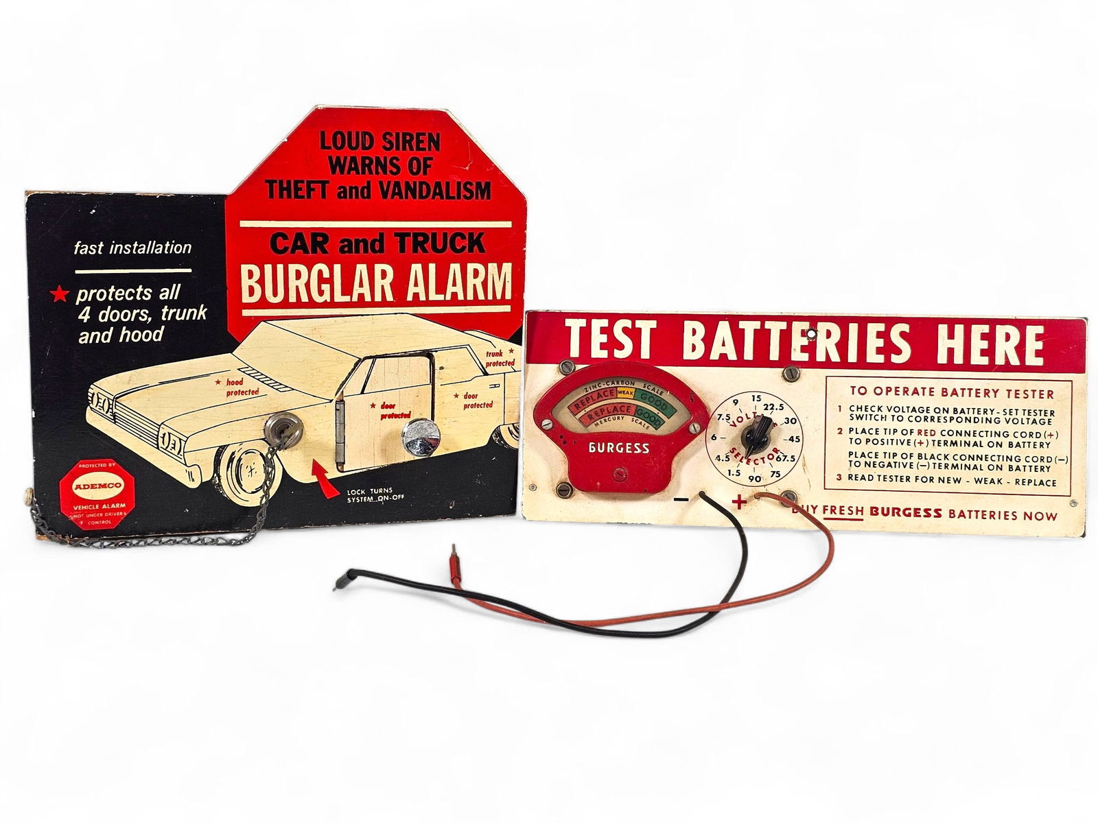 Pair of Vintage Automotive Store Countertop Promotional Displays (1 of 10)