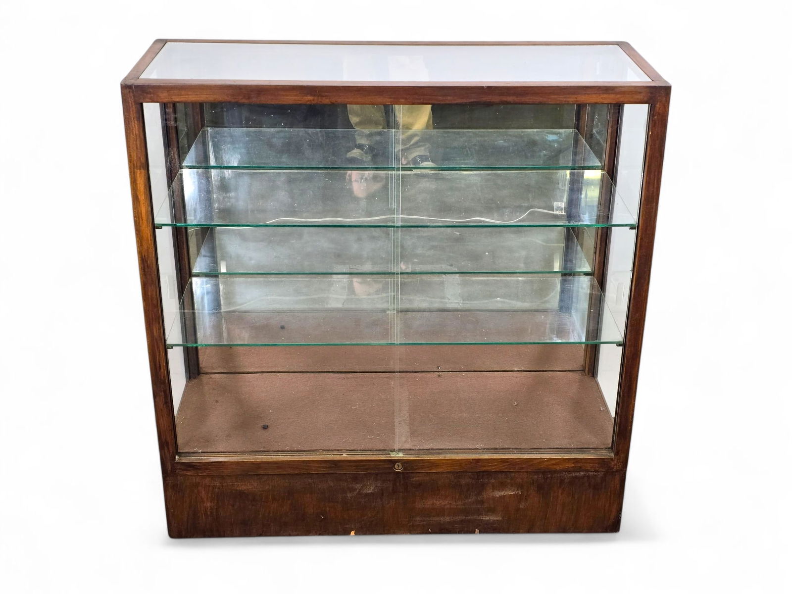 Wood & Glass Store Display Cabinet - Mid-20 th Century (1 of 8)