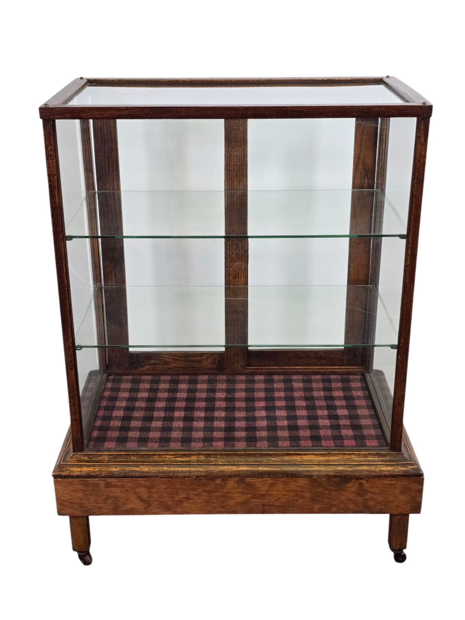 19 th C. Square Countertop Oak & Glass Country Store Display Case (1 of 12)