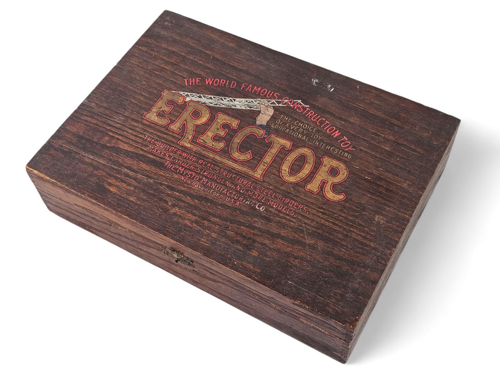 Antique A. C. Gilbert Wooden Boxed Erector Set - Possibly Set No. 5 (1 of 11)