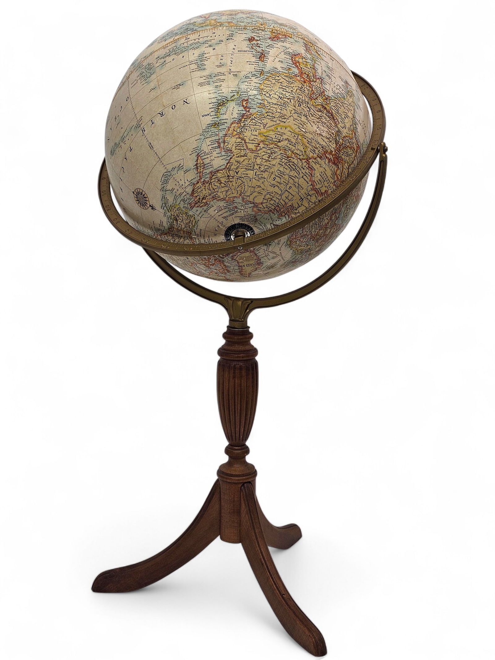 National Geographic Globe on Pedestal Base (1 of 12)