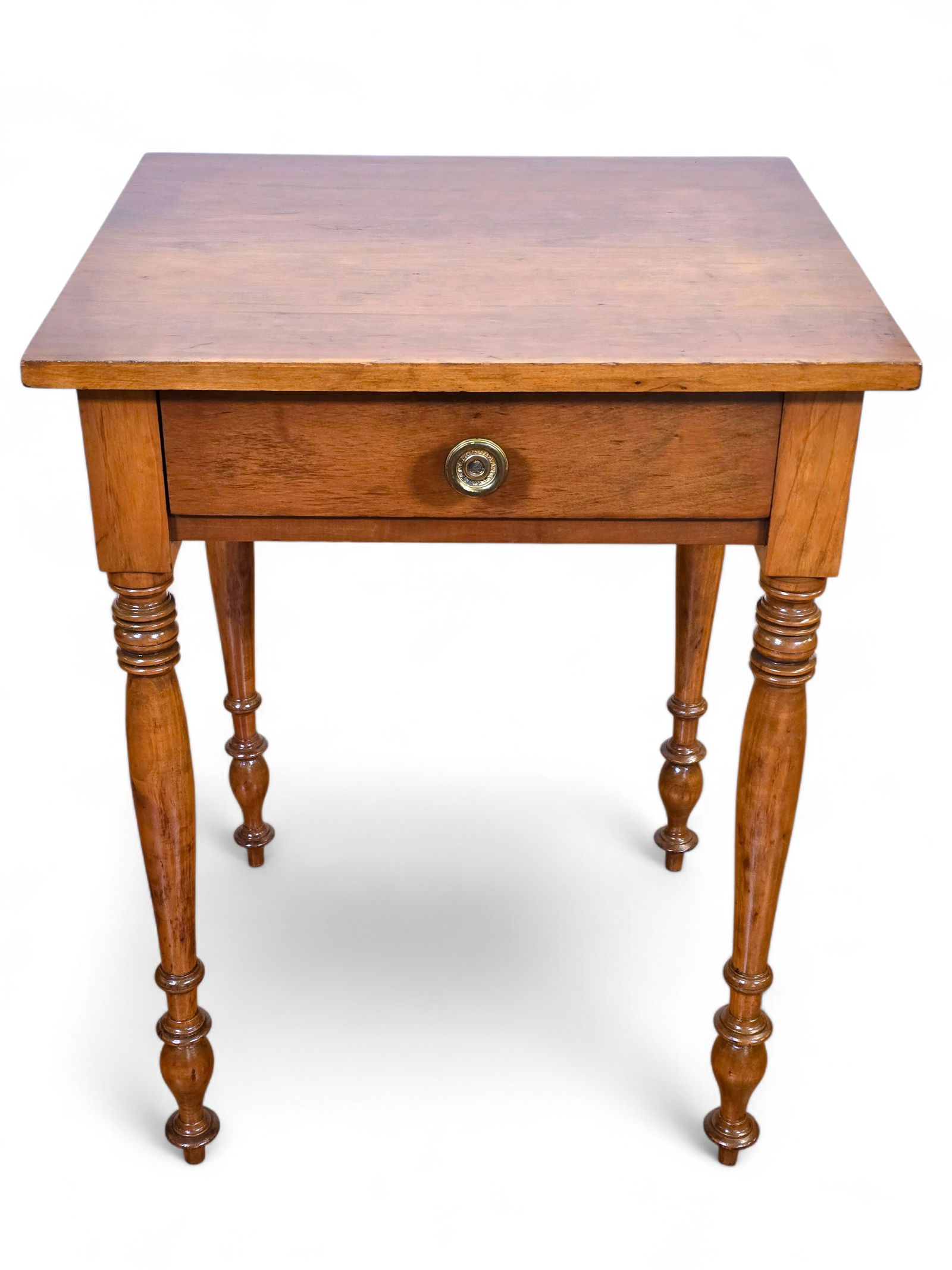 18th C. American Country Sheraton One-Drawer Side Table (1 of 13)