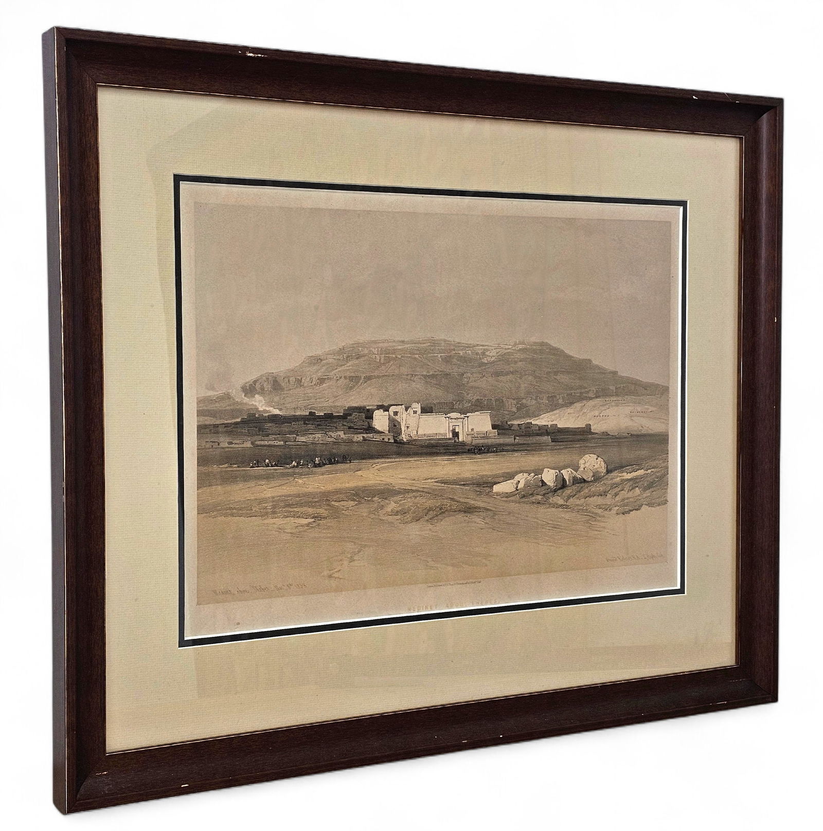 Roberts, David (Scottish, 1796-1864) "Medinet Abou, Thebes" Lithograph on Paper (1 of 12)