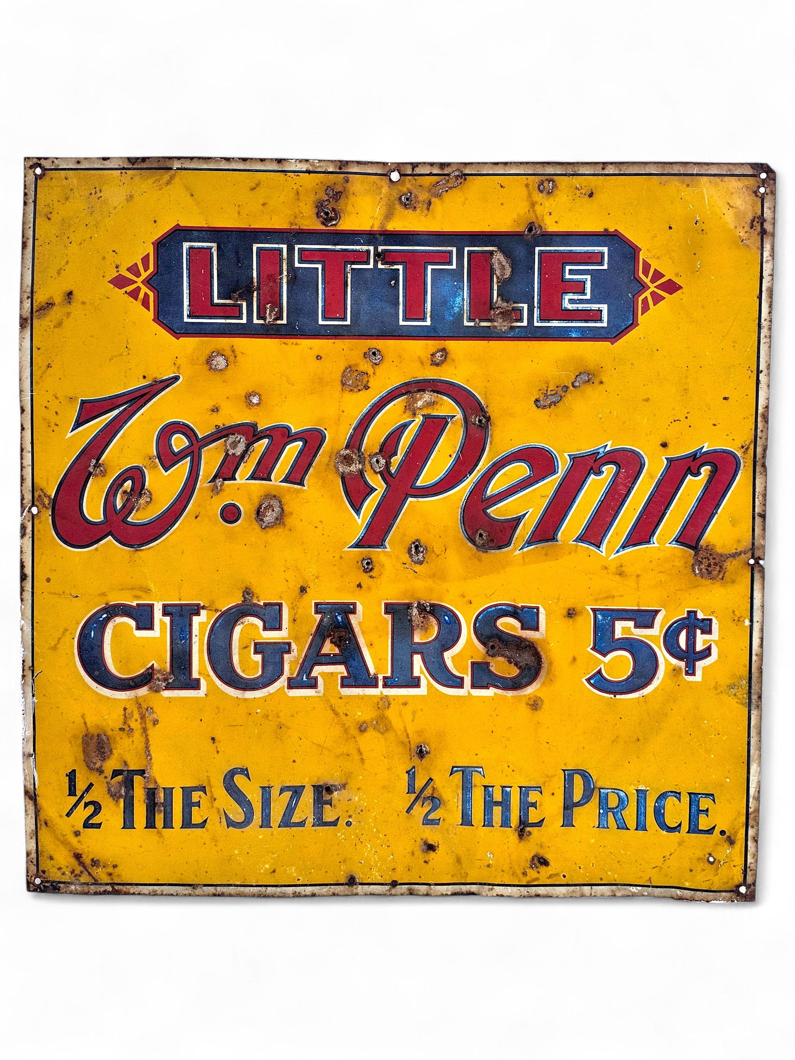 William Penn Cigar Tin Advertising Sign (1 of 16)