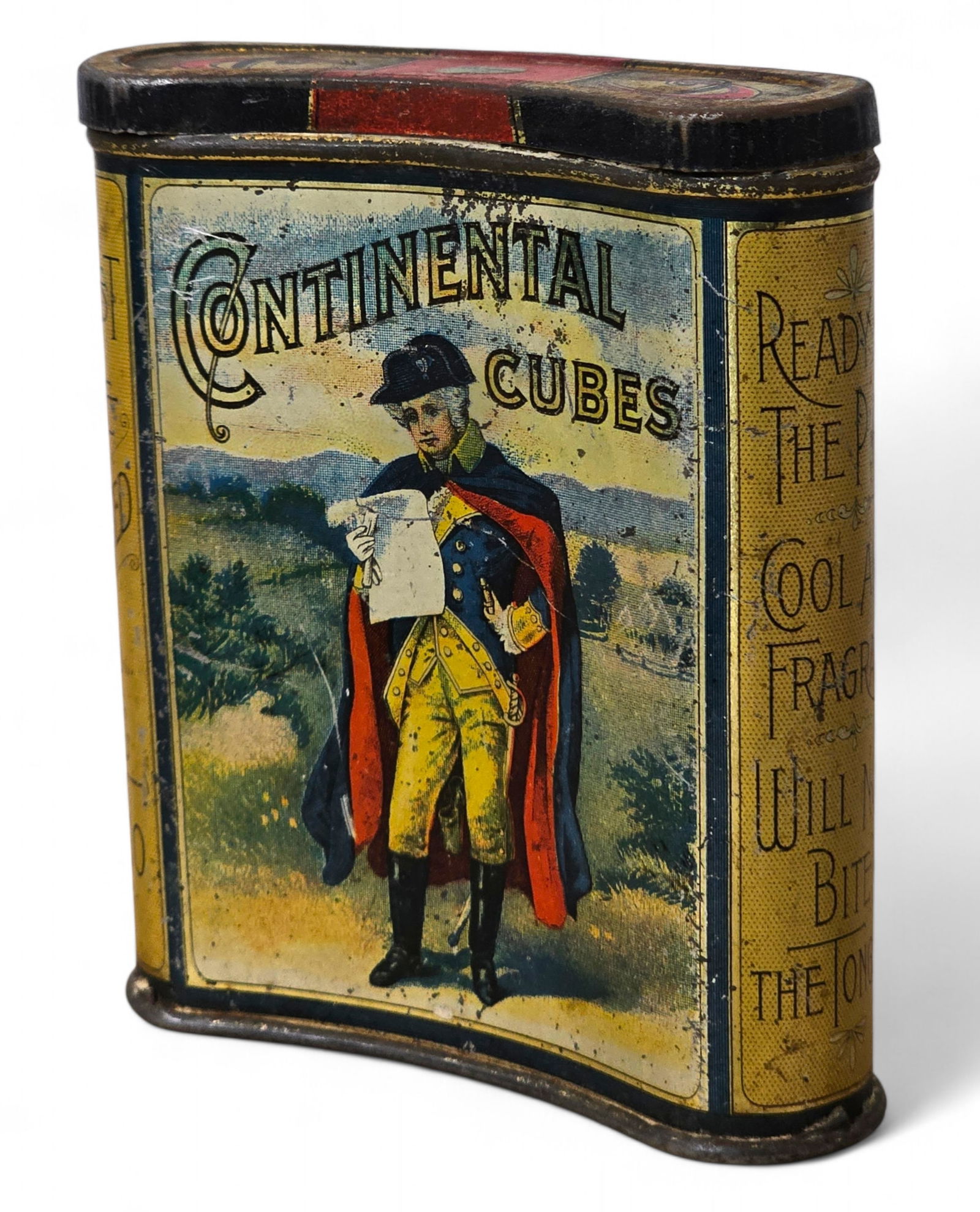 Continental Cubes Pocket Tobacco Tin - From Estate Collection (1 of 12)