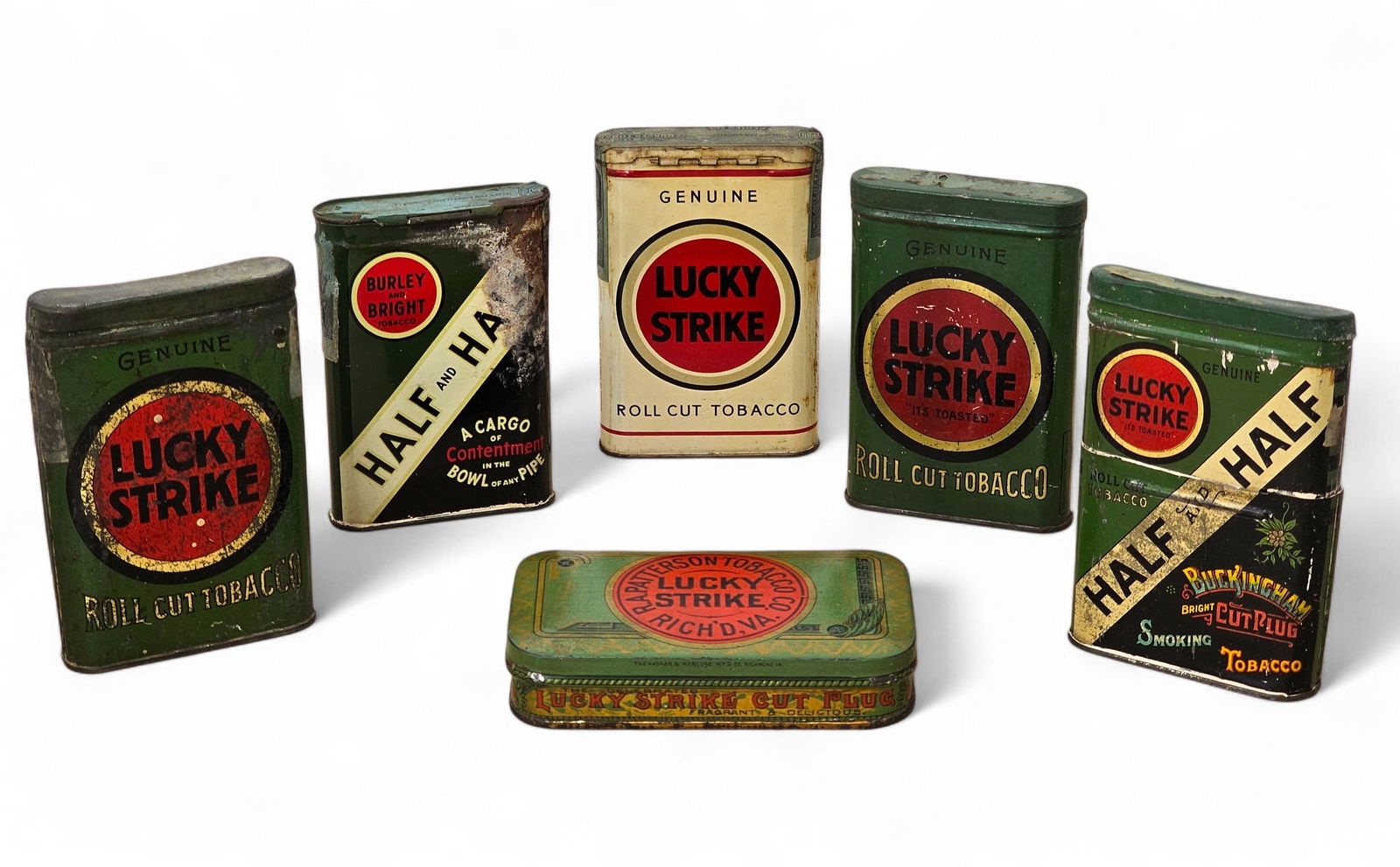 Lucky Strike Pocket Tobacco Tins - Small Estate Found Collection (1 of 16)