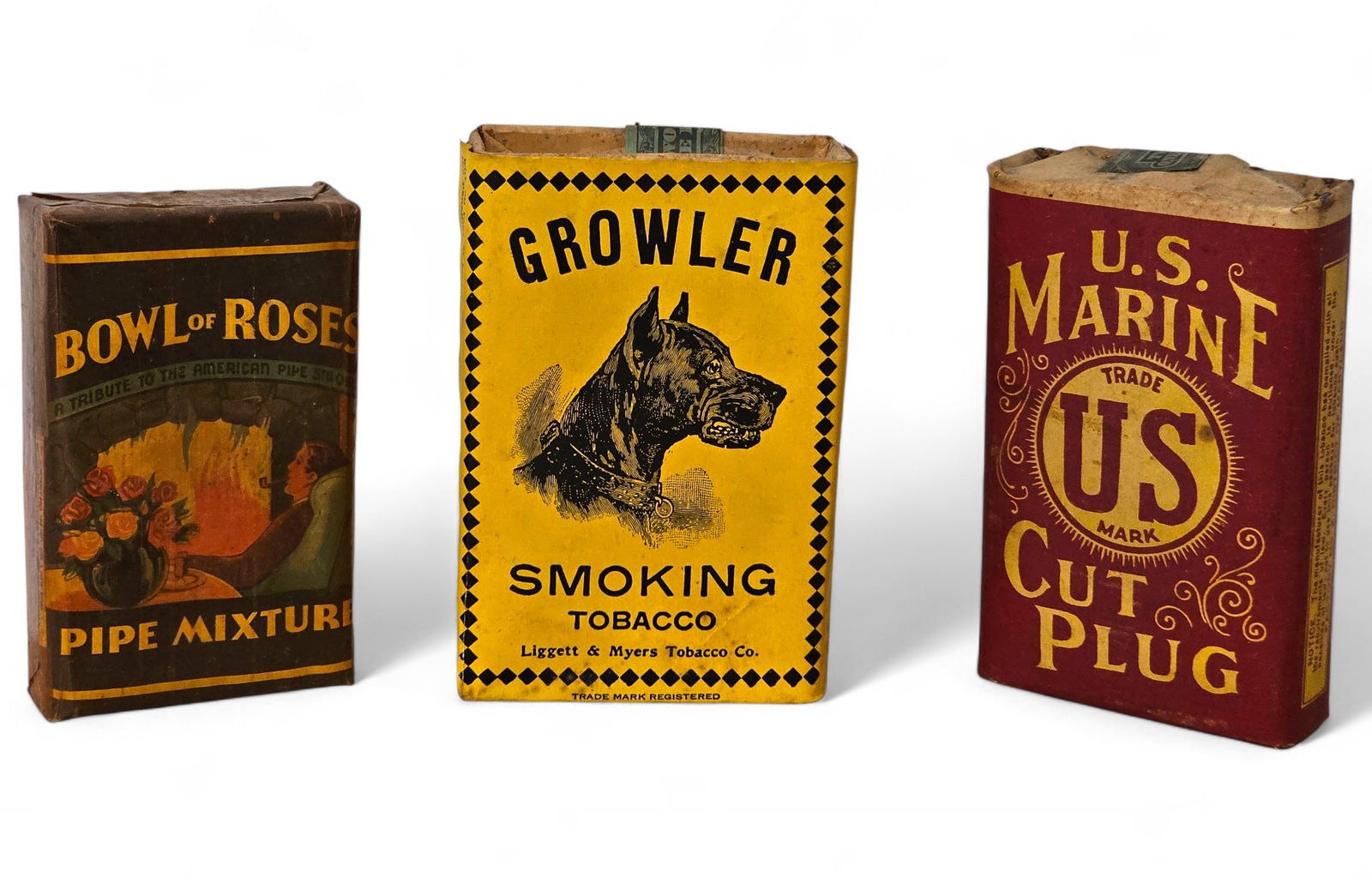 Lot of 3 Various Sealed Tobacco Soft Packs - From Estate Collection (1 of 9)