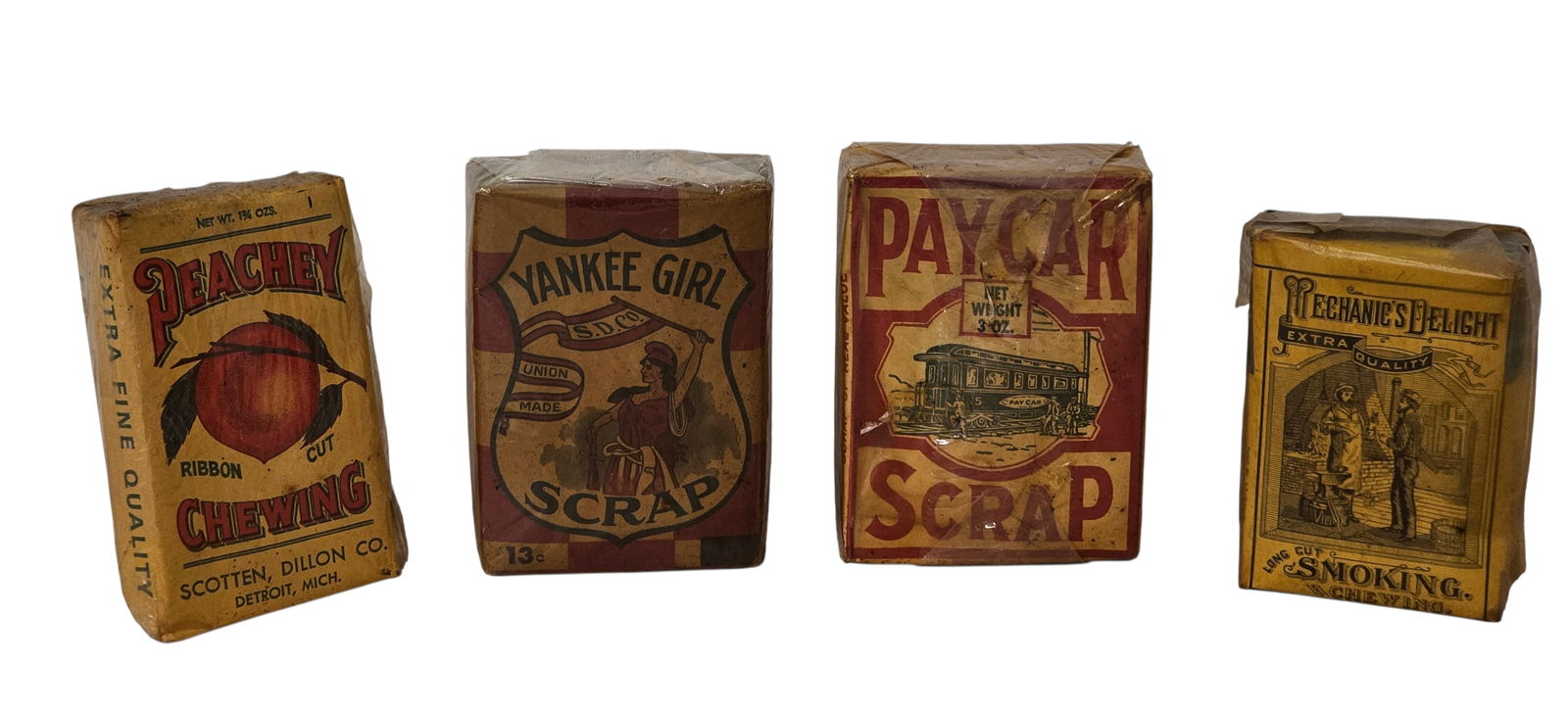 Lot of 4 Various Sealed Tobacco Soft Packs - From Estate Collection (1 of 13)