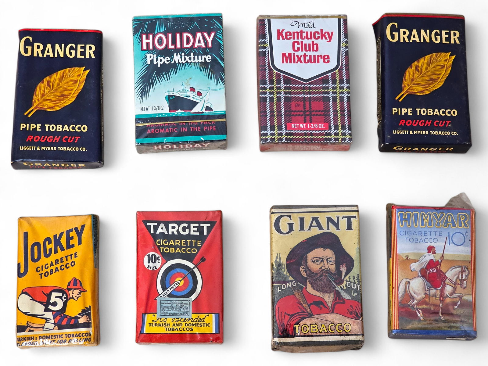 Lot of 8 Various Sealed Tobacco Soft Packs - From Estate Collection (1 of 13)