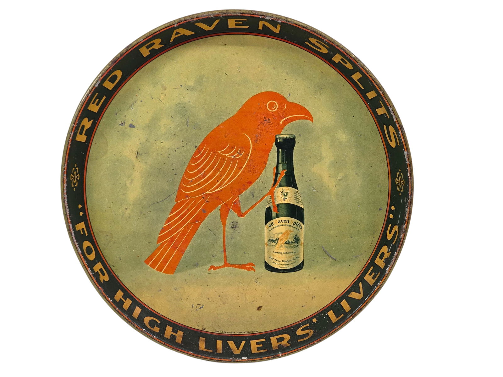Red Raven Splits "For High Livers' Livers Advertising Tray (1 of 8)