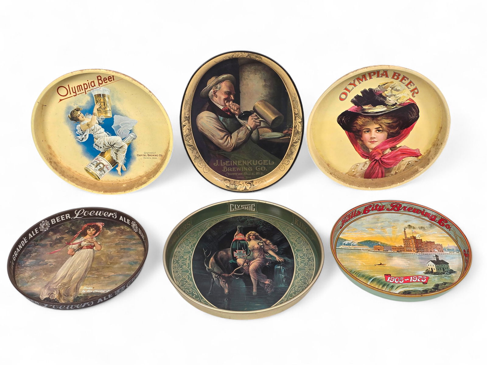 Small Collection of Antique / Vintage Beer & Liquor Advertising Tray (1 of 11)