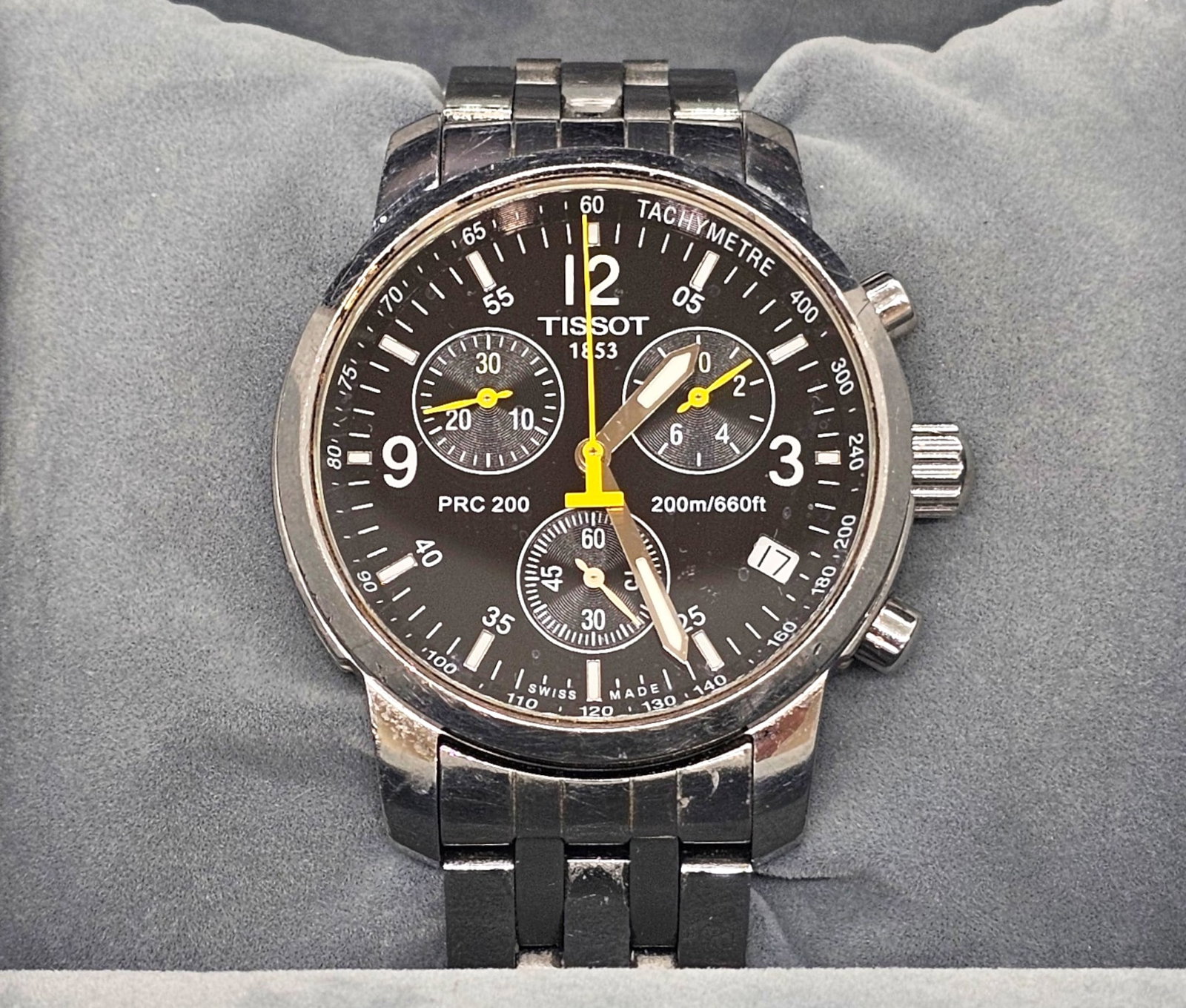 Tissot T-Touch Expert Solar Black Dial Men's Watch T0914204705701: Tissot T-Touch Expert Solar Black Dial Men's Watch T0914204705701. With tag, warranty packet, and box. Watch has chronograph, altimeter, alarm and timer. See photos for more item and condition details