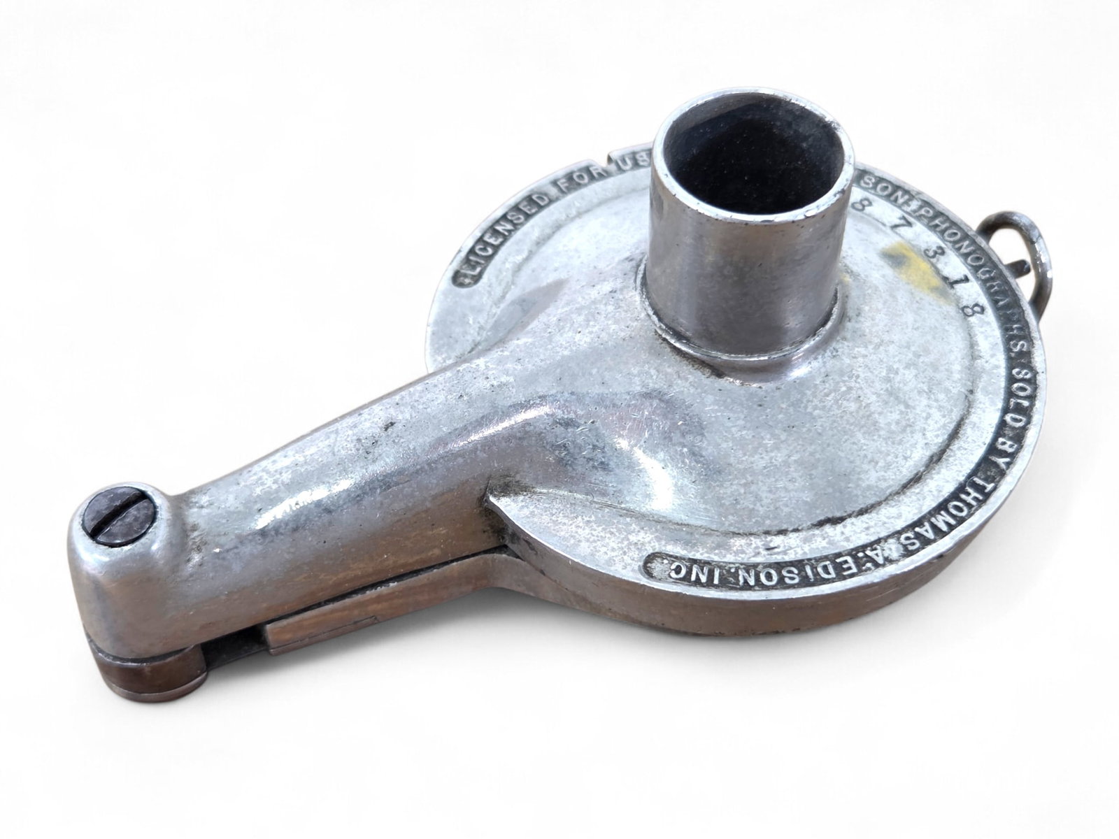 Original Edison Amberola Phonograph Diamond B Reproducer: The reproducer is in good original antique condition. The piece has been tested briefly on another machine an seems to function as intended. Please see lot photos for more details regarding the item a