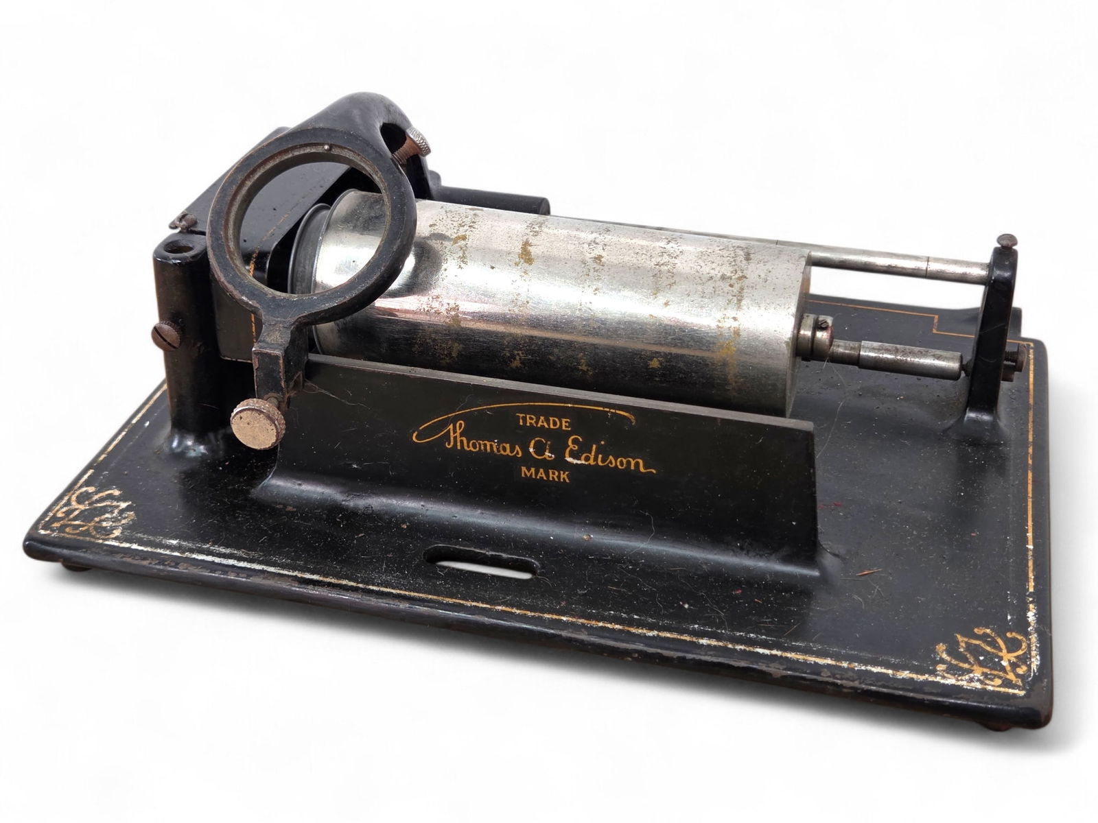 Original Edison Fireside Model A Phonograph Bed Plate - Parts: See lot photos for more details on the lots contents and conditions. Offered in estate found condition. 