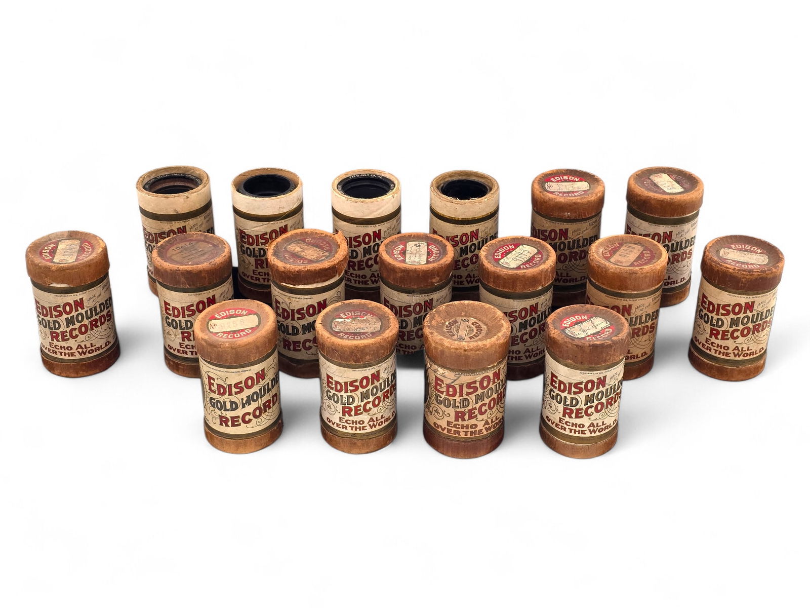 Grouping of Original Edison Cylinder Phonograph Records: Lot includes a grouping of ori