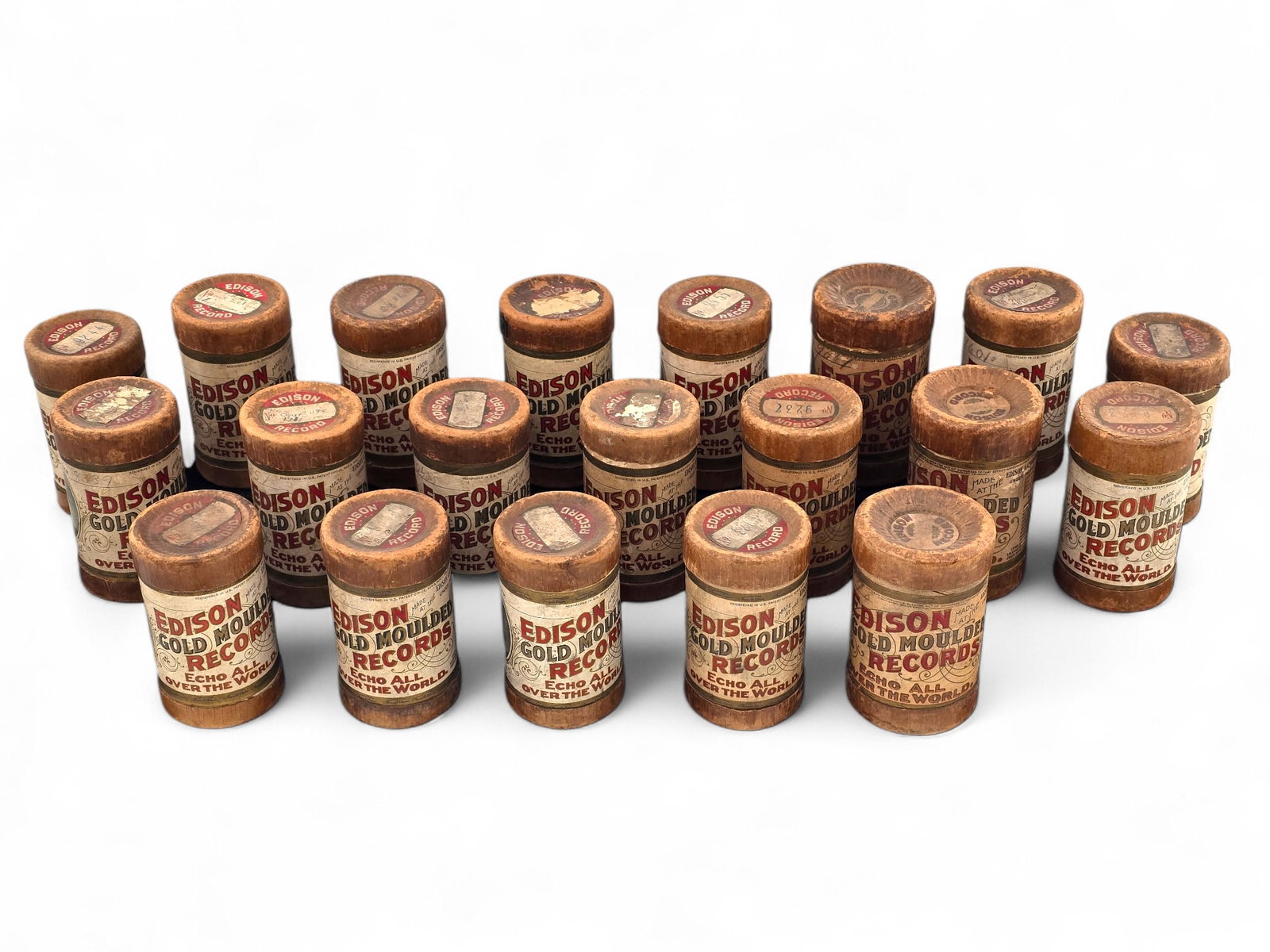 Grouping of Original Edison Cylinder Phonograph Records: Lot includes a grouping of ori