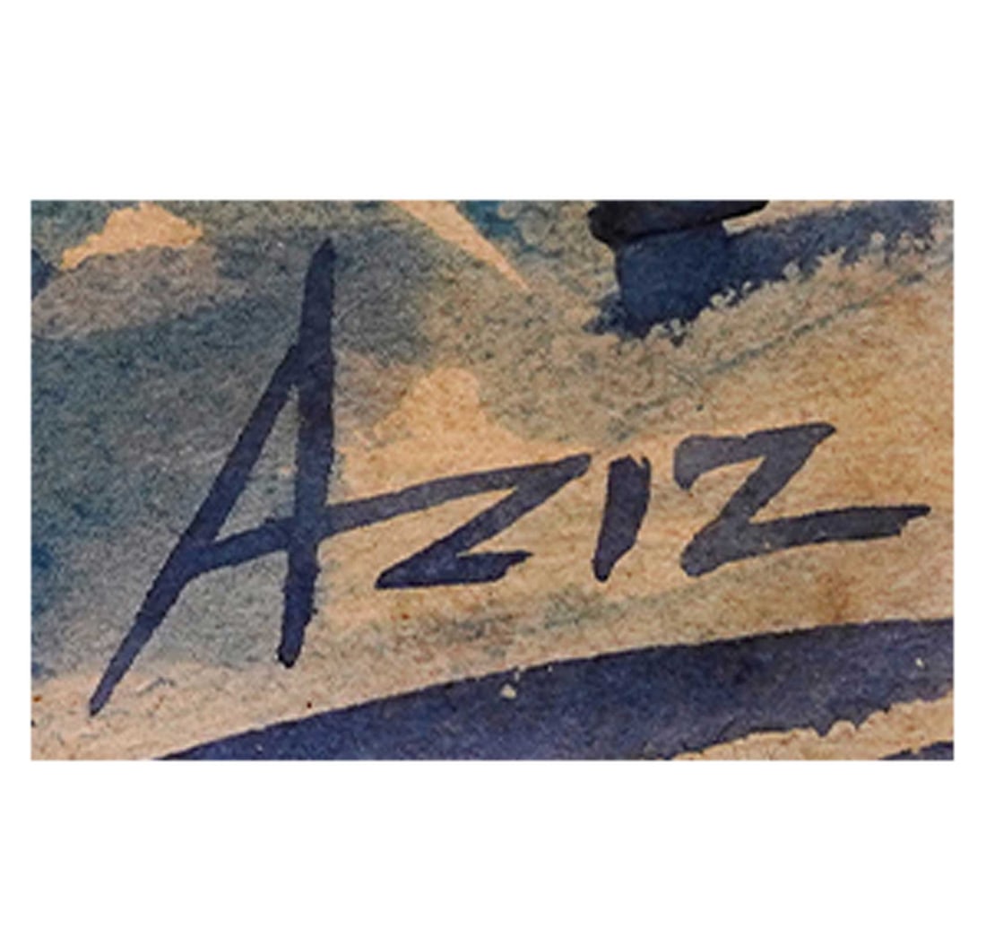 WATERCOLOUR ON PAPER: UNTITLED (HORSE) BY AZIZ - 3