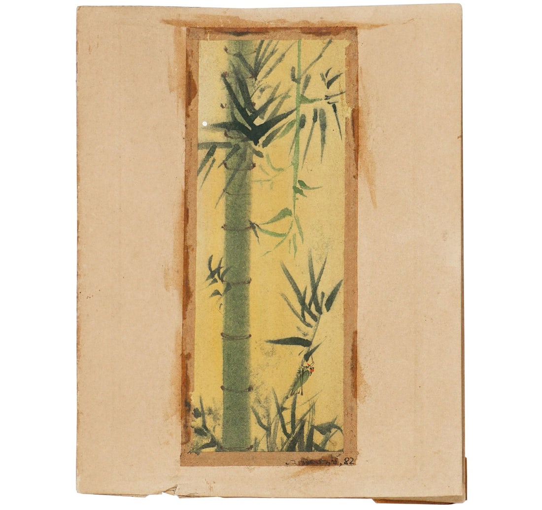 WATER COLOR AND WASH ON PAPER BAMBOO TREE BY AMIT DAS - 4