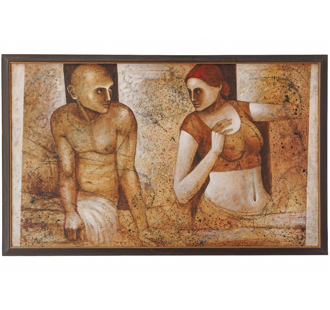 MIXED MEDIA ON CANVAS PAINTING BY ASIT KUMAR PATNAIK - 4