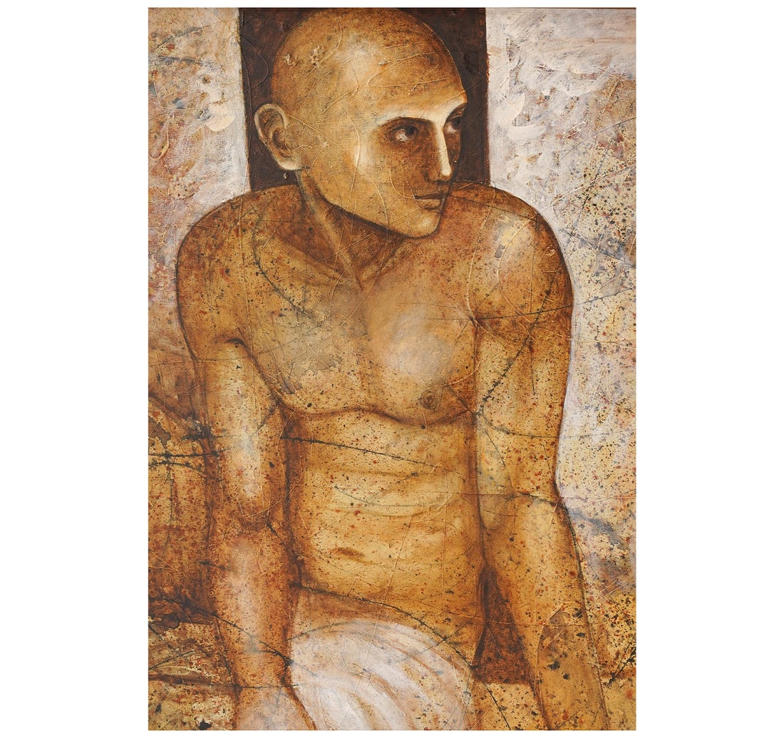 MIXED MEDIA ON CANVAS PAINTING BY ASIT KUMAR PATNAIK - 6