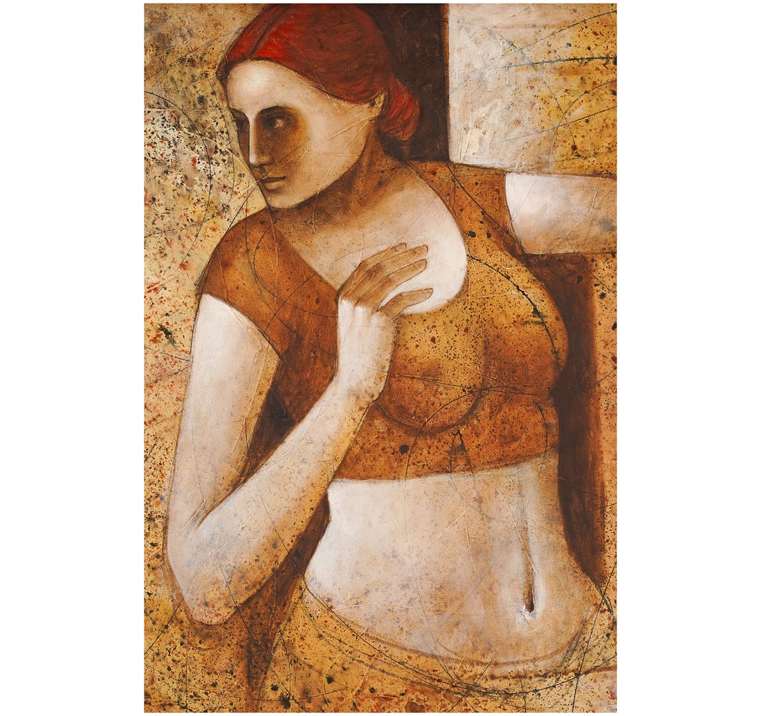 MIXED MEDIA ON CANVAS PAINTING BY ASIT KUMAR PATNAIK - 7