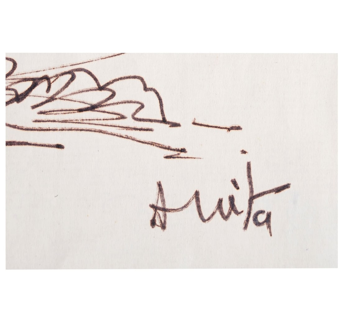 INK ON PAPER LINE DRAWING BY ANITA ROY CHOWDHURY - 2