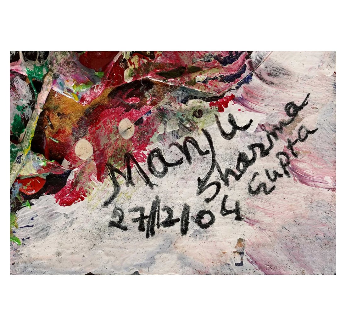 MULTICOLOUR HIGH- RELIEF MIXED MEDIA WORK BY MANJU SHARMA GUPTA - 2