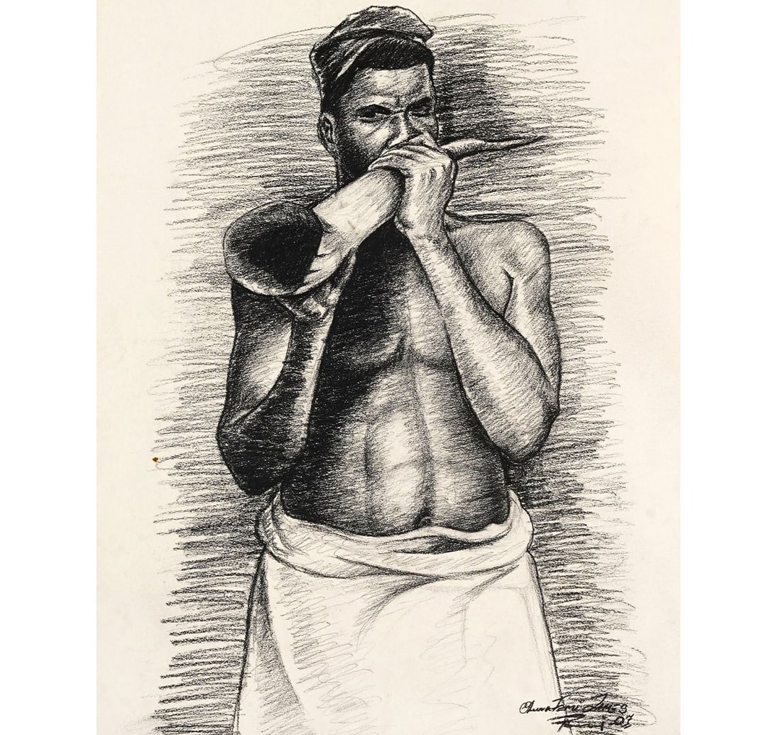 CHARCOAL ON PAPER BY MICHAEL, OLUWAFEMI JAMES (1 of 3)